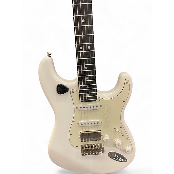 Used Donner SEEKER Olympic White Solid Body Electric Guitar