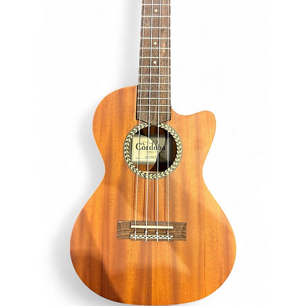 Used Cordoba 20TMCE Tenor Natural Ukulele
