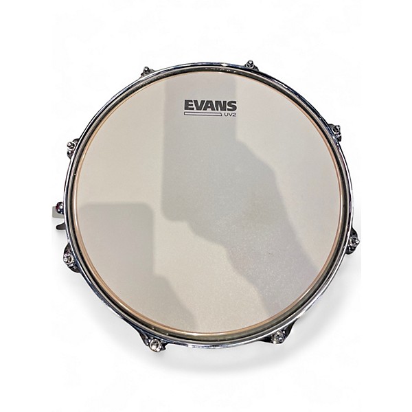 Used Pork Pie 6X12 Little Squealer Snare Black and Silver Drum