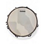 Used Pork Pie 6X12 Little Squealer Snare Black and Silver Drum