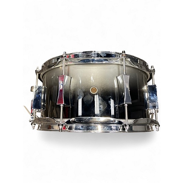 Used Pork Pie 6X12 Little Squealer Snare Black and Silver Drum
