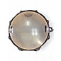 Used Pork Pie 6X12 Little Squealer Snare Black and Silver Drum