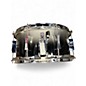 Used Pork Pie 6X12 Little Squealer Snare Black and Silver Drum