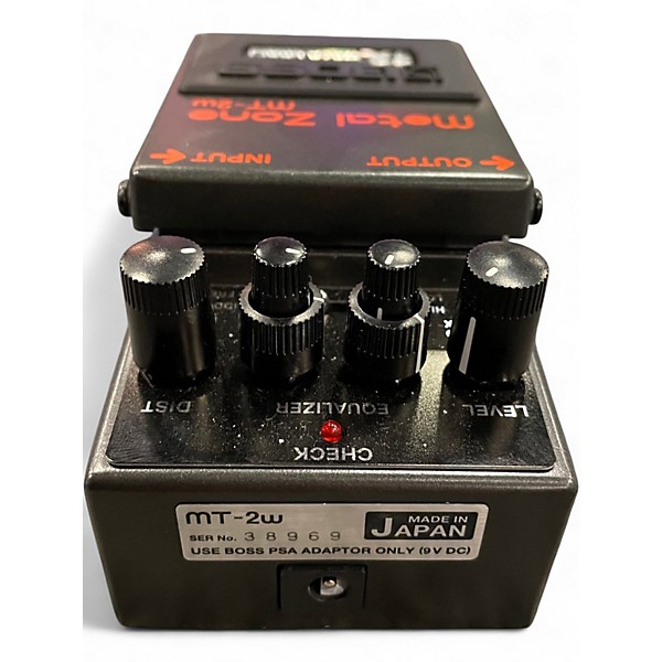 Used BOSS MT2W Metal Zone Waza Craft Effect Pedal