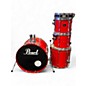 Used Pearl 4 Piece Export Trans Red Drum Kit thumbnail