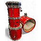 Used Pearl 4 Piece Export Trans Red Drum Kit