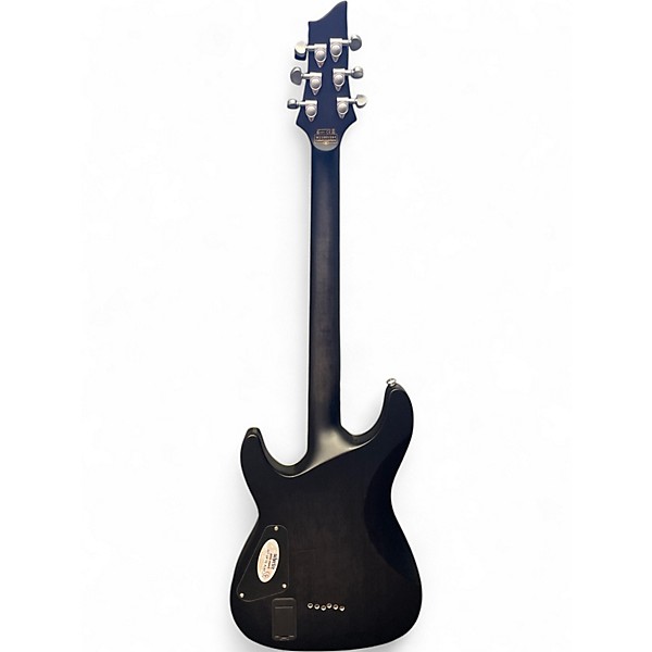 Used Schecter Guitar Research C1 Platinum Trans Black Solid Body Electric Guitar