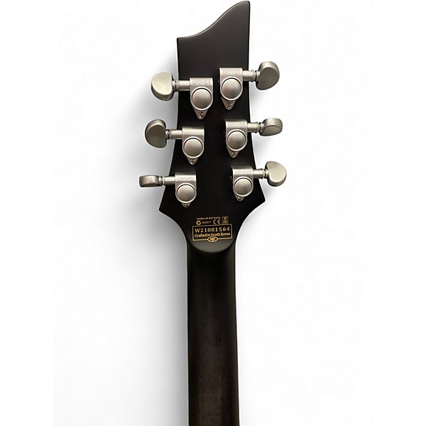 Used Schecter Guitar Research C1 Platinum Trans Black Solid Body Electric Guitar