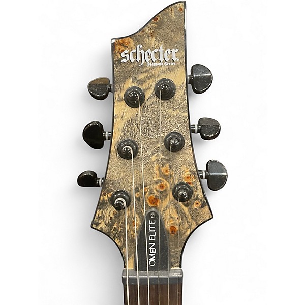 Used Schecter Guitar Research OMEN ELITE 6 Charcoal Solid Body Electric Guitar