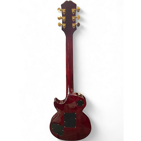 Used Epiphone Alex Lifeason Signature Les Paul Custom Trans Crimson Red Solid Body Electric Guitar