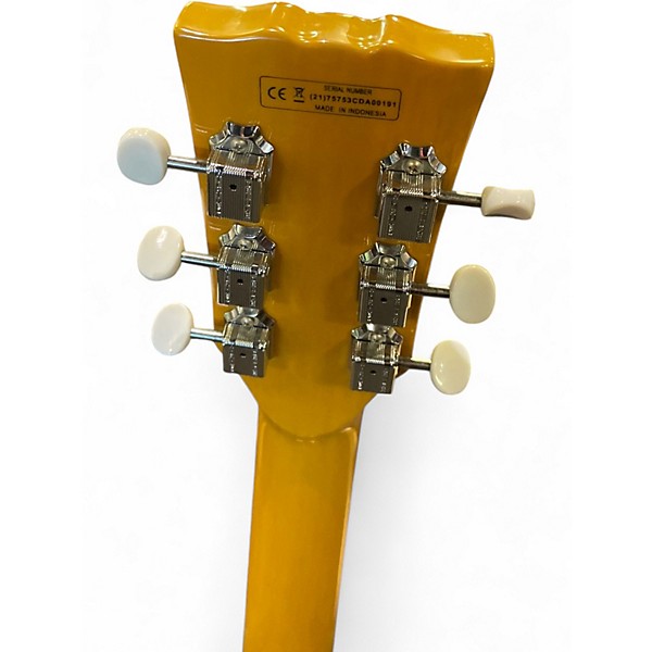 Used Harley Benton Double cut TV Yellow Solid Body Electric Guitar