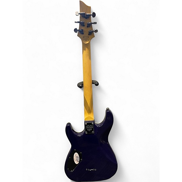 Used Schecter Guitar Research Omen Extreme 6 Ocean Blue Burst Solid Body Electric Guitar
