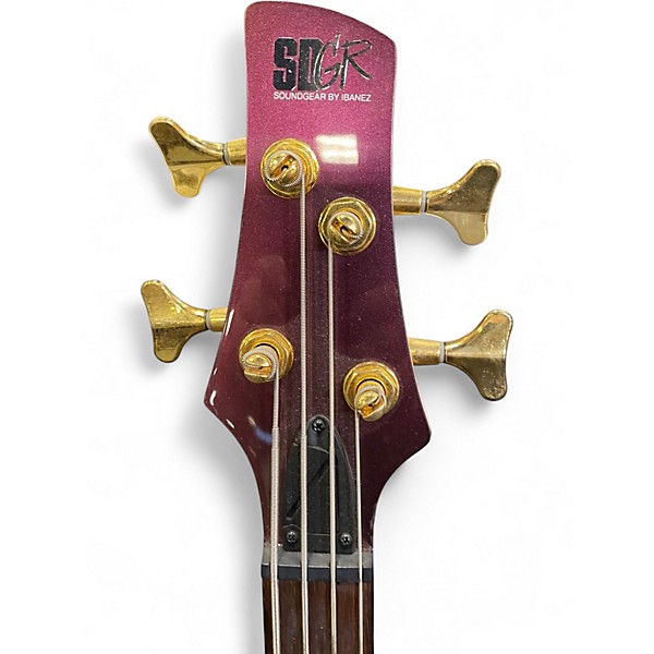 Used Soundgear SR300EDX ROSE GOLD CHAMELEON Electric Bass Guitar