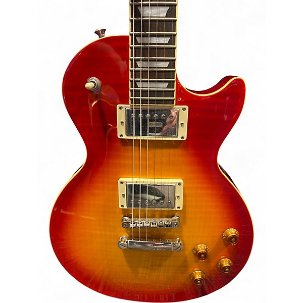 Used Epiphone Les Paul Standard Pro Cherry Sunburst Solid Body Electric Guitar