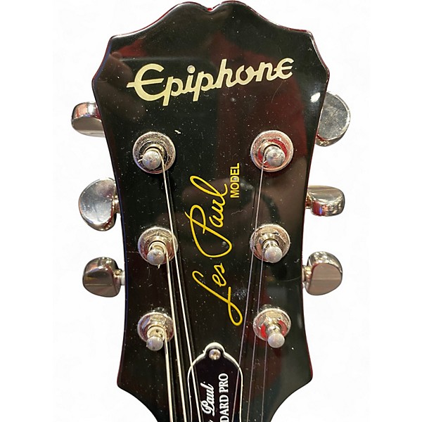 Used Epiphone Les Paul Standard Pro Cherry Sunburst Solid Body Electric Guitar