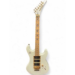 Used Kramer JS Jersey Star Richie Sambora White Solid Body Electric Guitar