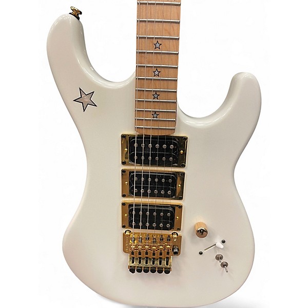 Used Kramer JS  Jersey Star Richie Sambora White Solid Body Electric Guitar
