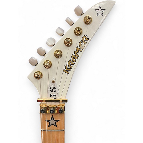 Used Kramer JS  Jersey Star Richie Sambora White Solid Body Electric Guitar