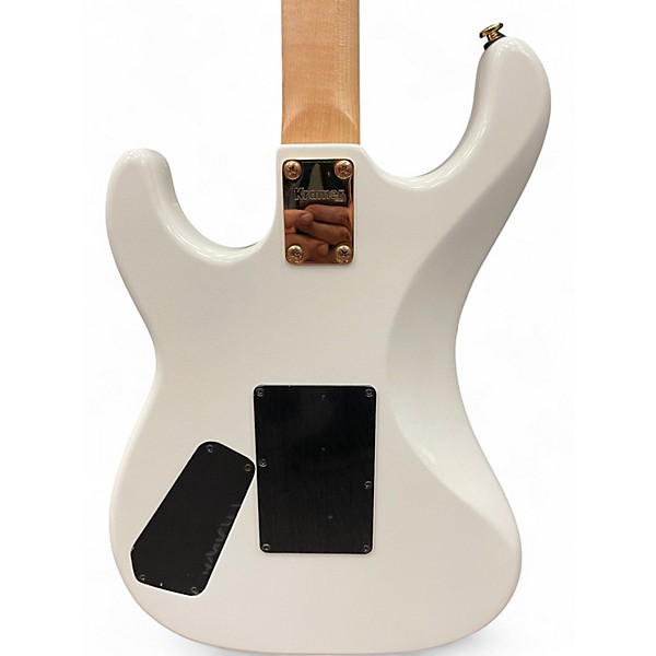 Used Kramer JS  Jersey Star Richie Sambora White Solid Body Electric Guitar