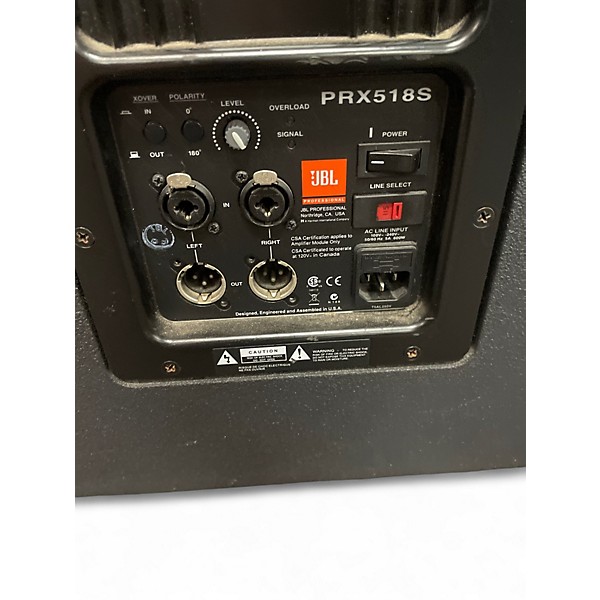 Used JBL Prx518s Powered Subwoofer