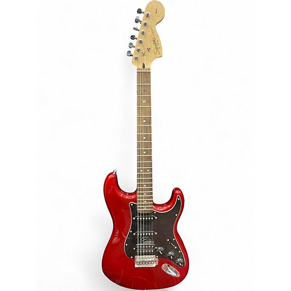 Used Squier Affinity Stratocaster Candy Apple Red Solid Body Electric Guitar