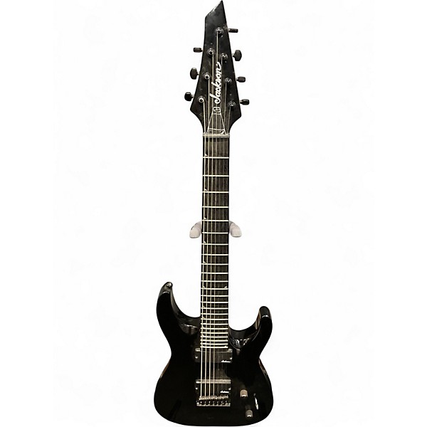 Used Jackson JS22-7 Dinky 7 String Black Solid Body Electric Guitar