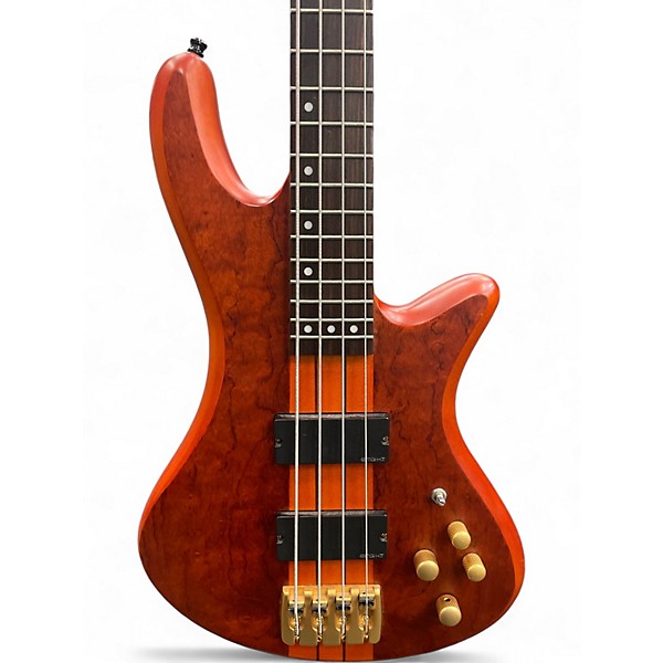 Used Schecter Guitar Research Stiletto Studio 4  Satin Honey Electric Bass Guitar