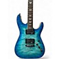 Used Schecter Guitar Research Omen Extreme 6 Ocean Blue Burst Solid Body Electric Guitar