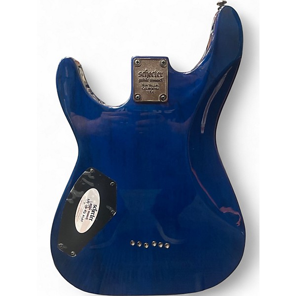 Used Schecter Guitar Research Omen Extreme 6 Ocean Blue Burst Solid Body Electric Guitar