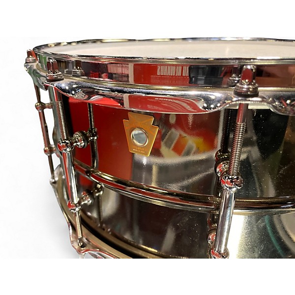 Used Ludwig 6.5X14 Black Beauty Snare METALLIC Drum