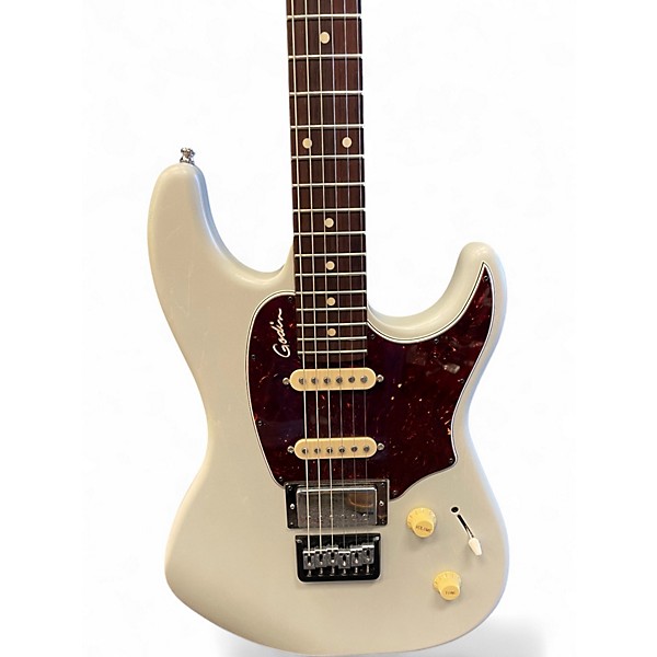 Used Godin Session R-HT Pro Off-White Blue Solid Body Electric Guitar