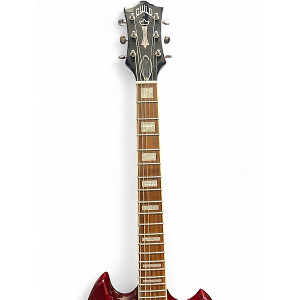 Used Guild POLARA DELUXE CHERRY RED Solid Body Electric Guitar