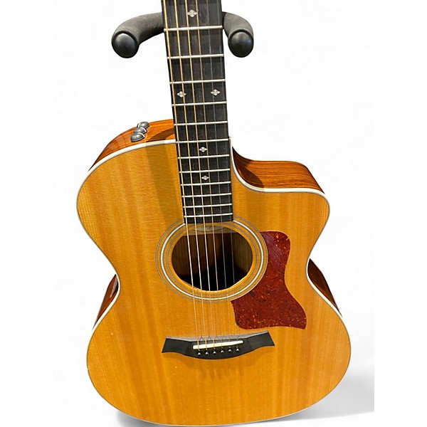 Used Taylor 214CE Deluxe Natural Acoustic Electric Guitar