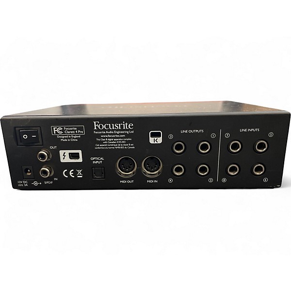 Used Focusrite Clarett 4Pre Audio Interface