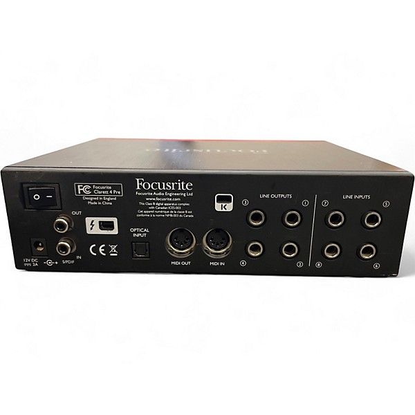 Used Focusrite Clarett 4Pre Audio Interface