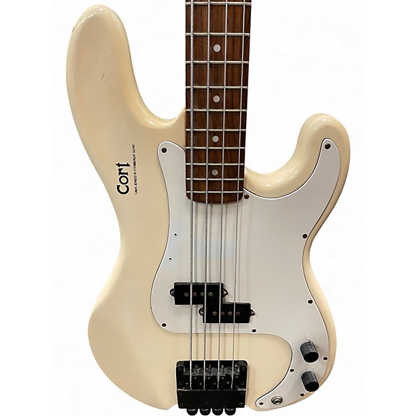 Used Cort Space PB Olympic White Electric Bass Guitar