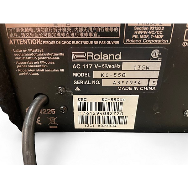 Used Roland KC550 1x15 180W Keyboard Amp