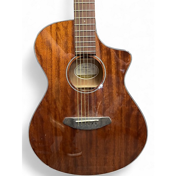 Used Breedlove Discovery Concert CE MH Natural Acoustic Guitar