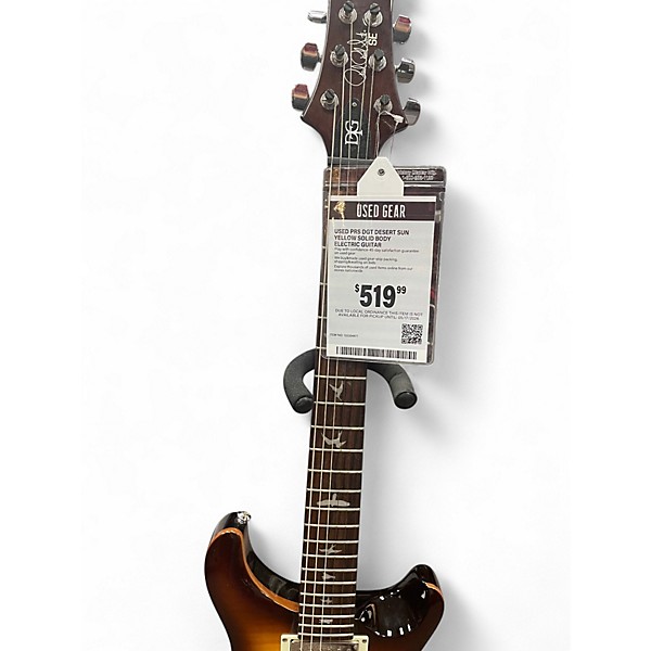 Used PRS DGT Desert Sun Yellow Solid Body Electric Guitar