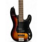Used Squier PJ Bass Sunburst Electric Bass Guitar