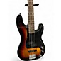 Used Squier PJ Bass Sunburst Electric Bass Guitar