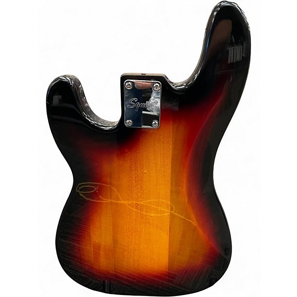 Used Squier PJ Bass Sunburst Electric Bass Guitar