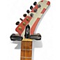 Used EVH Striped Series Shark Red and Silver Solid Body Electric Guitar