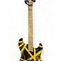 Used EVH Stripe Series Black and Yellow Solid Body Electric Guitar