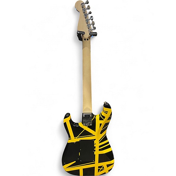 Used EVH Stripe Series Black and Yellow Solid Body Electric Guitar