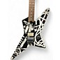 Used EVH Striped Series Star Black and White Solid Body Electric Guitar