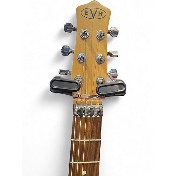 Used EVH Striped Series Star Black and White Solid Body Electric Guitar