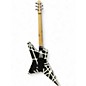Used EVH Striped Series Star Black and White Solid Body Electric Guitar
