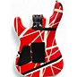 Used EVH STRIPE SERIES 5150 RED AND WHITE Solid Body Electric Guitar