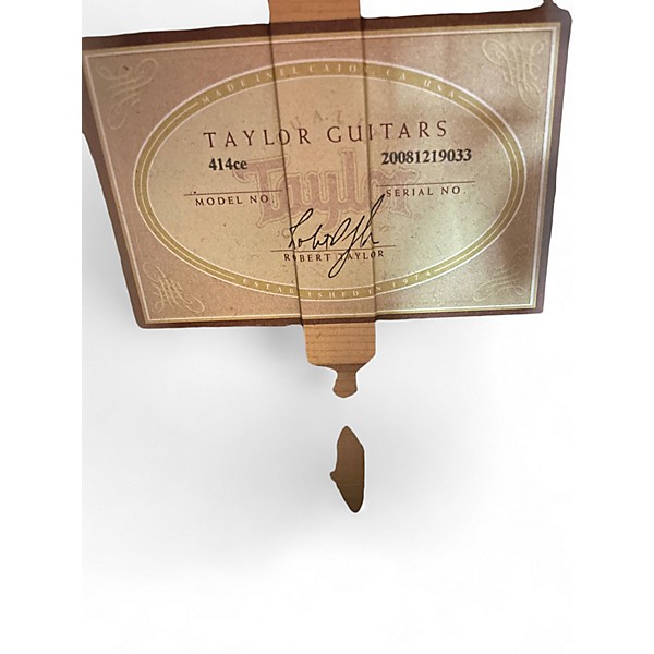 Used Taylor 414CE Natural Acoustic Electric Guitar
